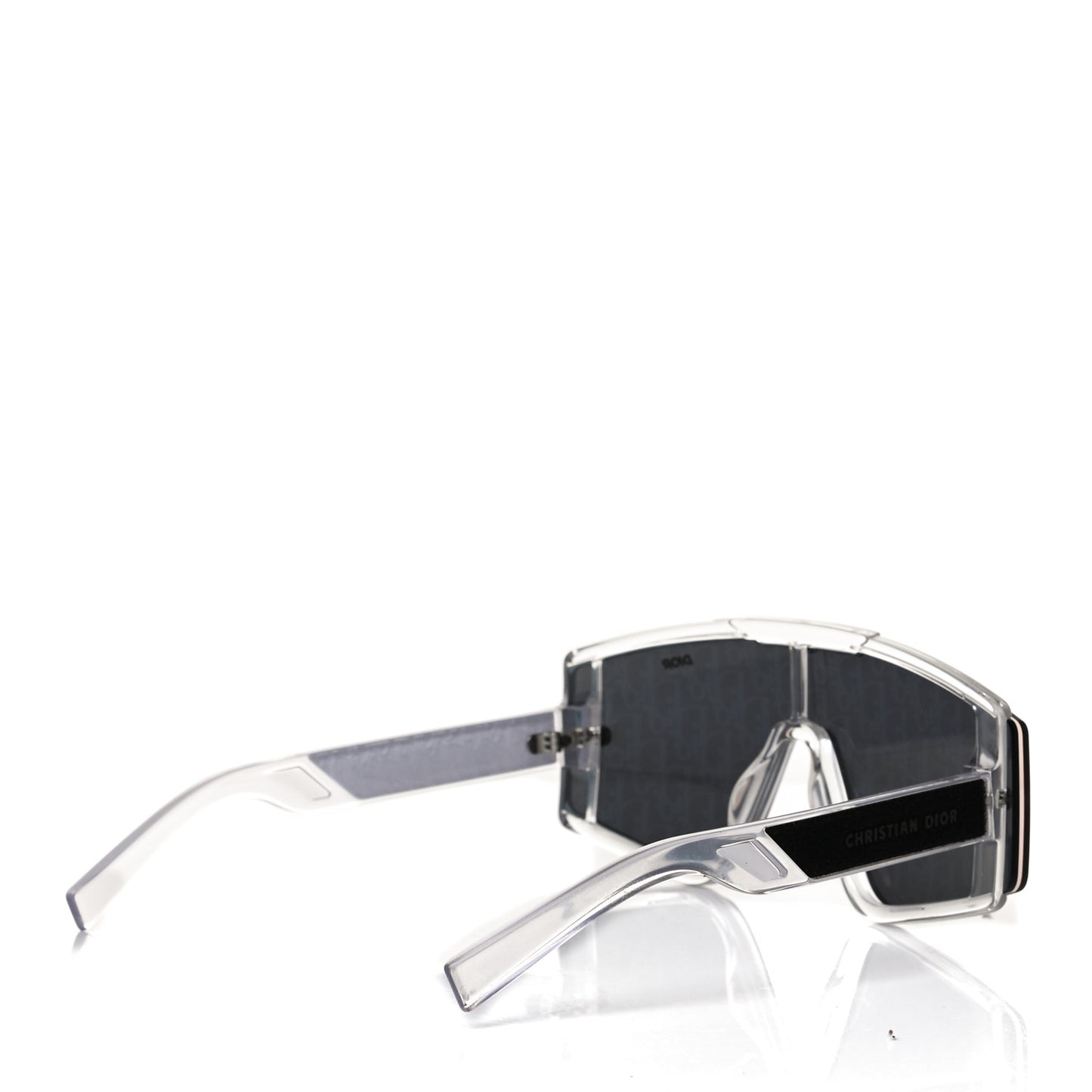 Acetate Diorxtrem MU Oblique Mask Sunglasses Crystal