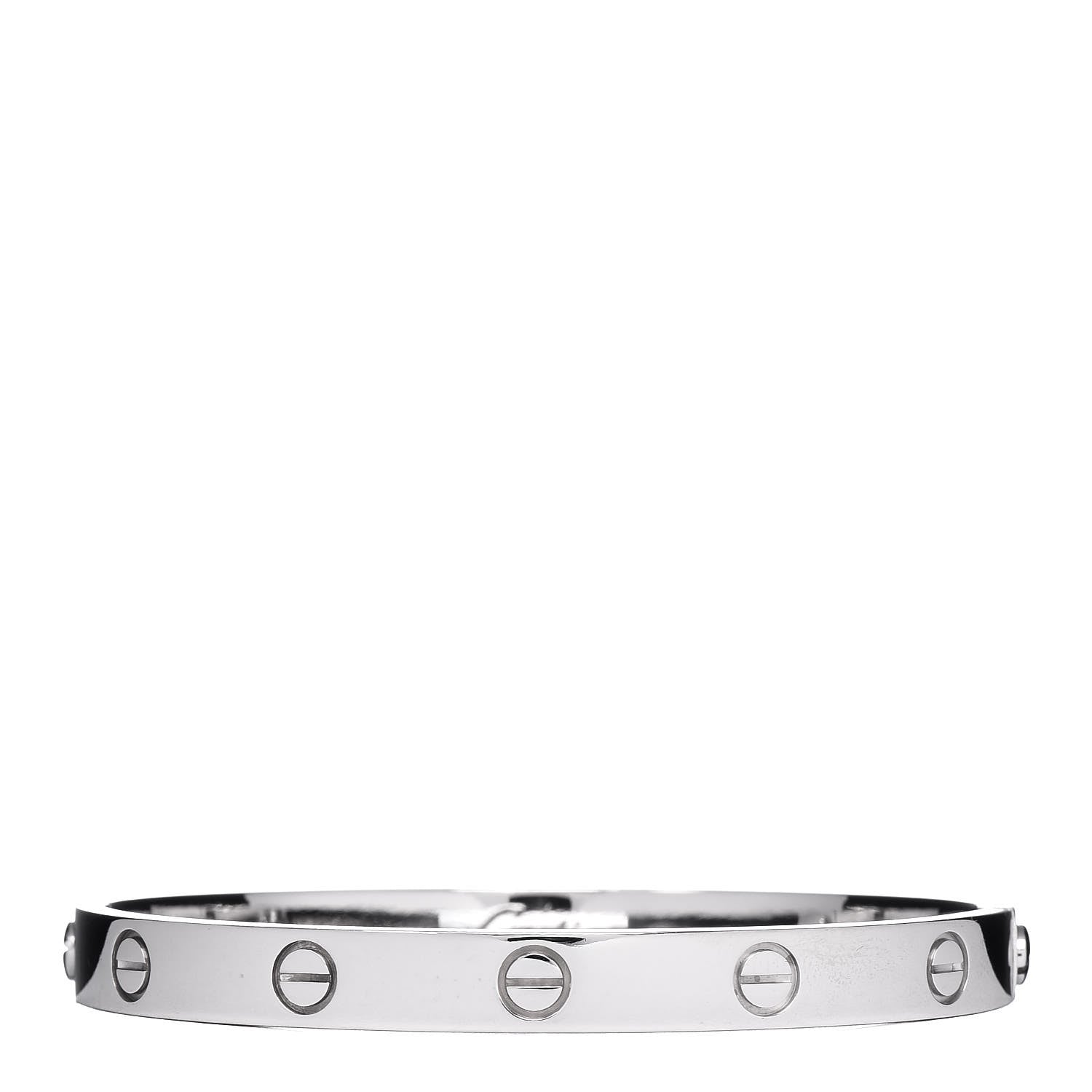 Cartier 18K White Gold LOVE Bracelet 17 3 of 4