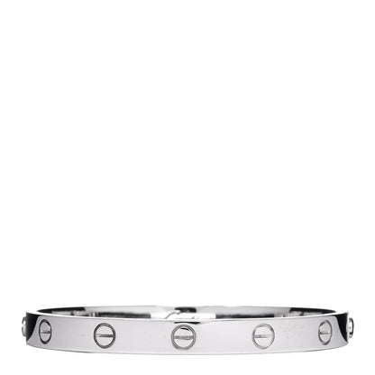 Cartier 18K White Gold LOVE Bracelet 17 3 of 4
