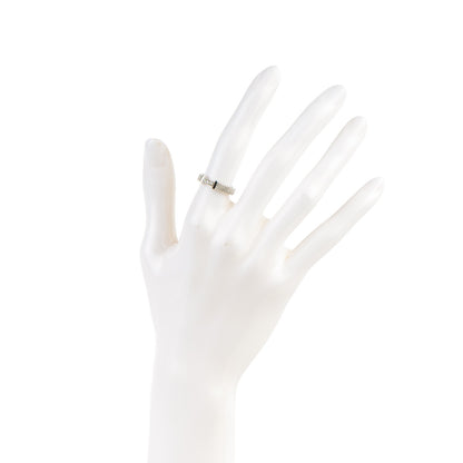 Tiffany Sterling Silver Diamond Narrow Somerset Ring 49 5 2 of 4