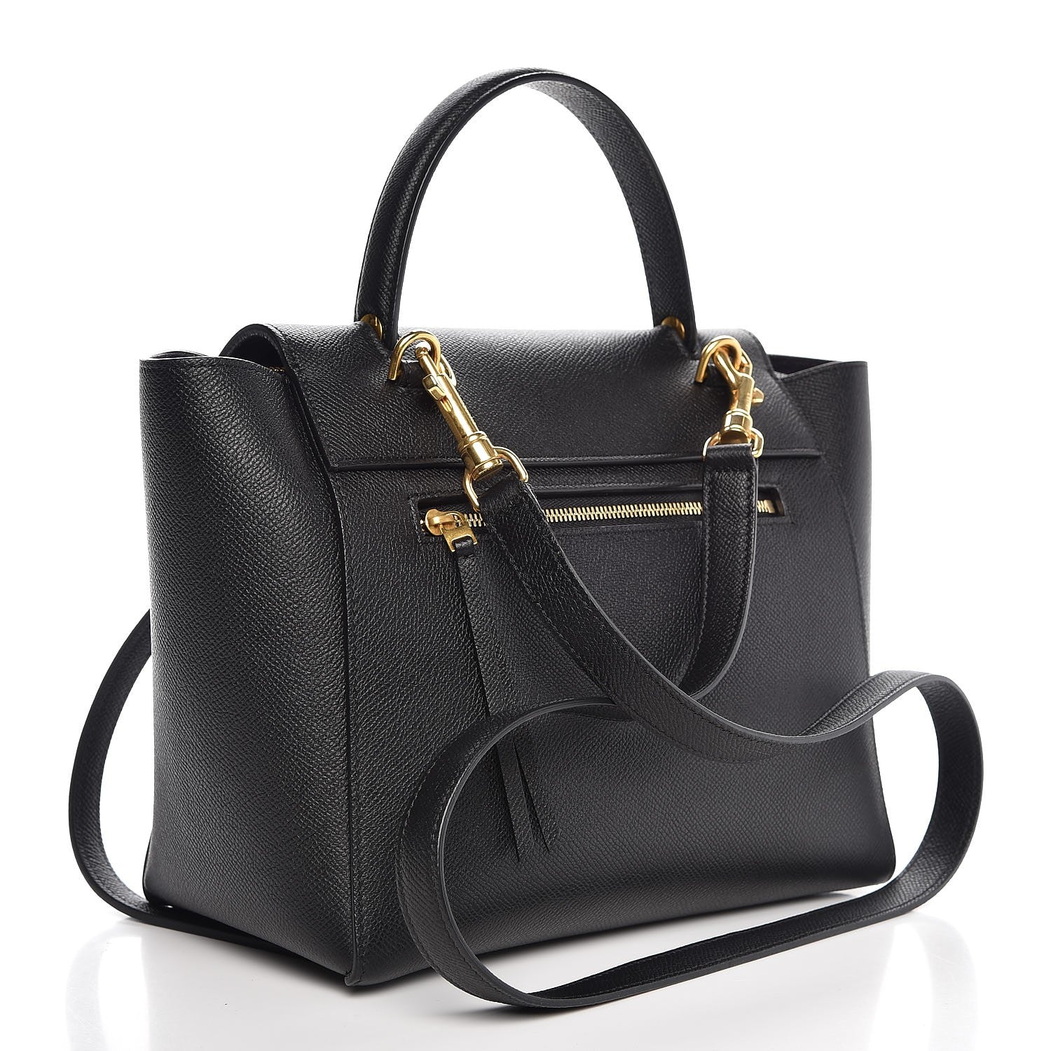 Celine Grained Calfskin Micro Belt Bag Black 3 of 7