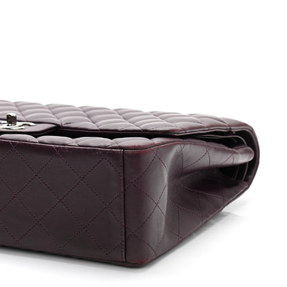 Chanel Lambskin Quilted Maxi Double Flap Purple 8 of 10