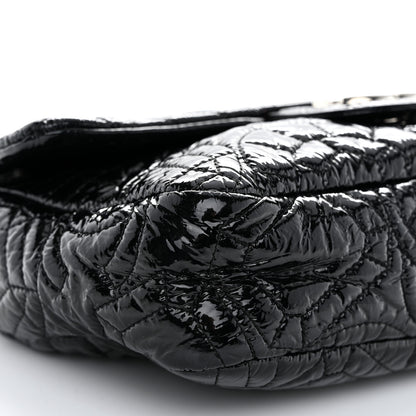 Chanel Vinyl Graphic Edge Flap Black 9 of 12