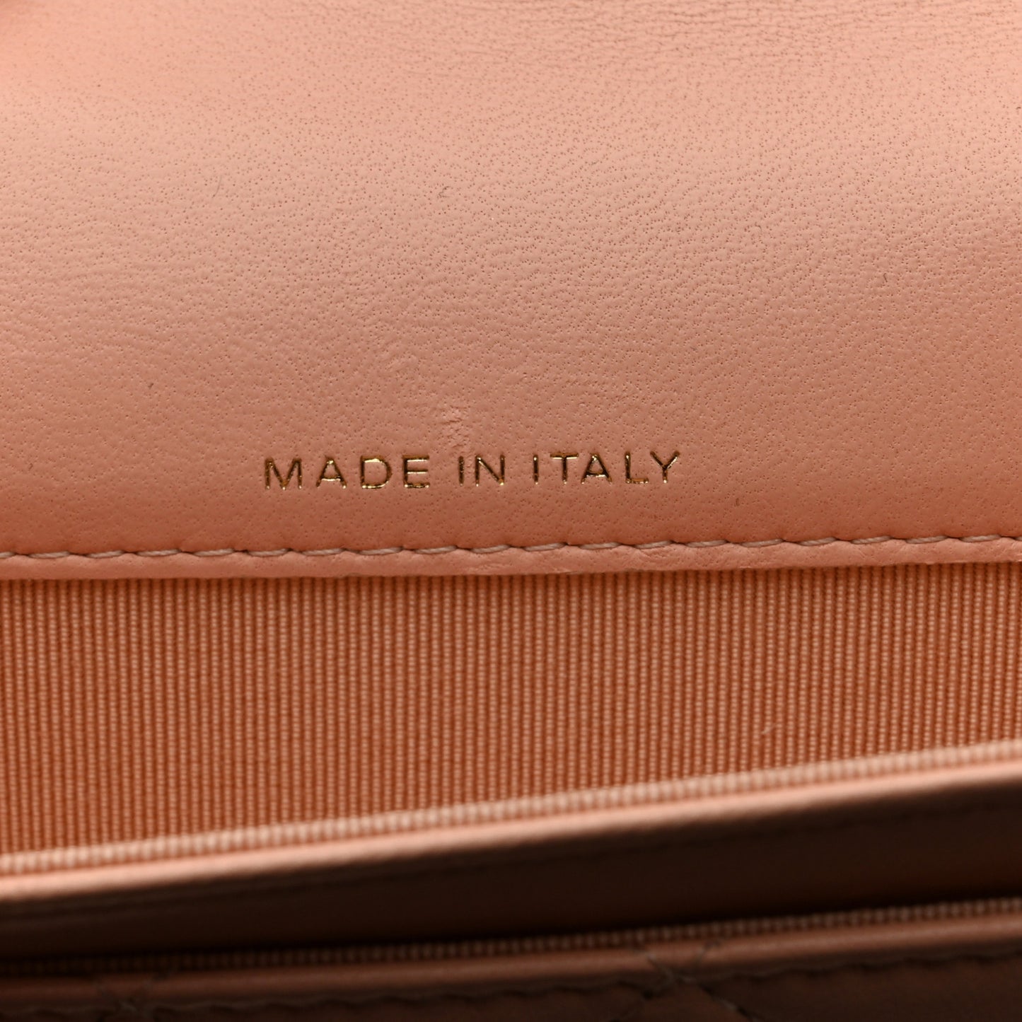 Lambskin Quilted Flap Card Holder Wallet Pink