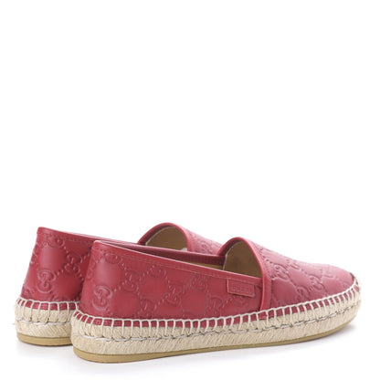 Gucci Guccissima Signature Espadrilles 35 Hibiscus Red 4 of 7