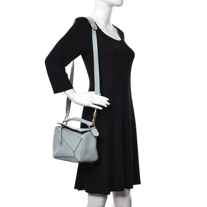 Loewe Calfskin Small Puzzle Bag Light Blue 2 of 15