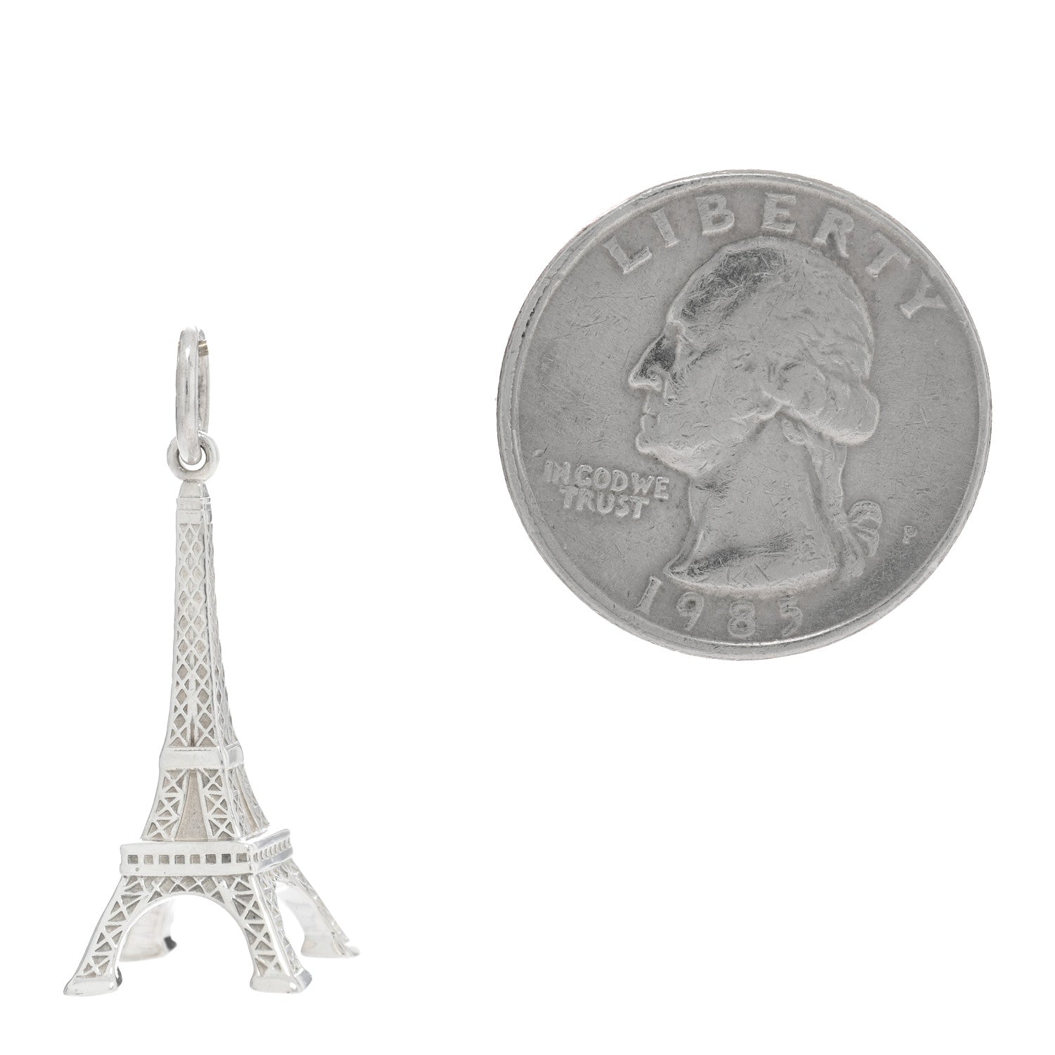 Tiffany Sterling Silver Eiffel Tower Charm 2 of 3