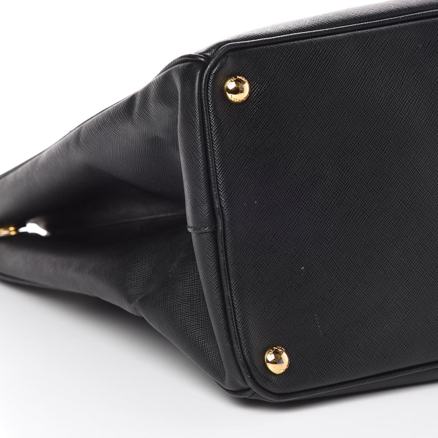 Saffiano Lux Extra Large Galleria Double Zip Tote Black