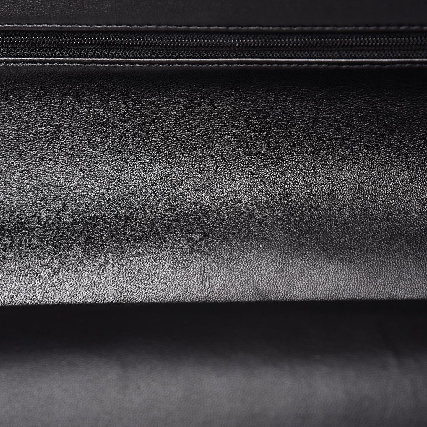 Lambskin Quilted Jumbo Double Flap Black