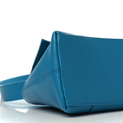 Balenciaga Grained Calfskin Small Downtown Shoulder Bag Turquoise 7 of 8