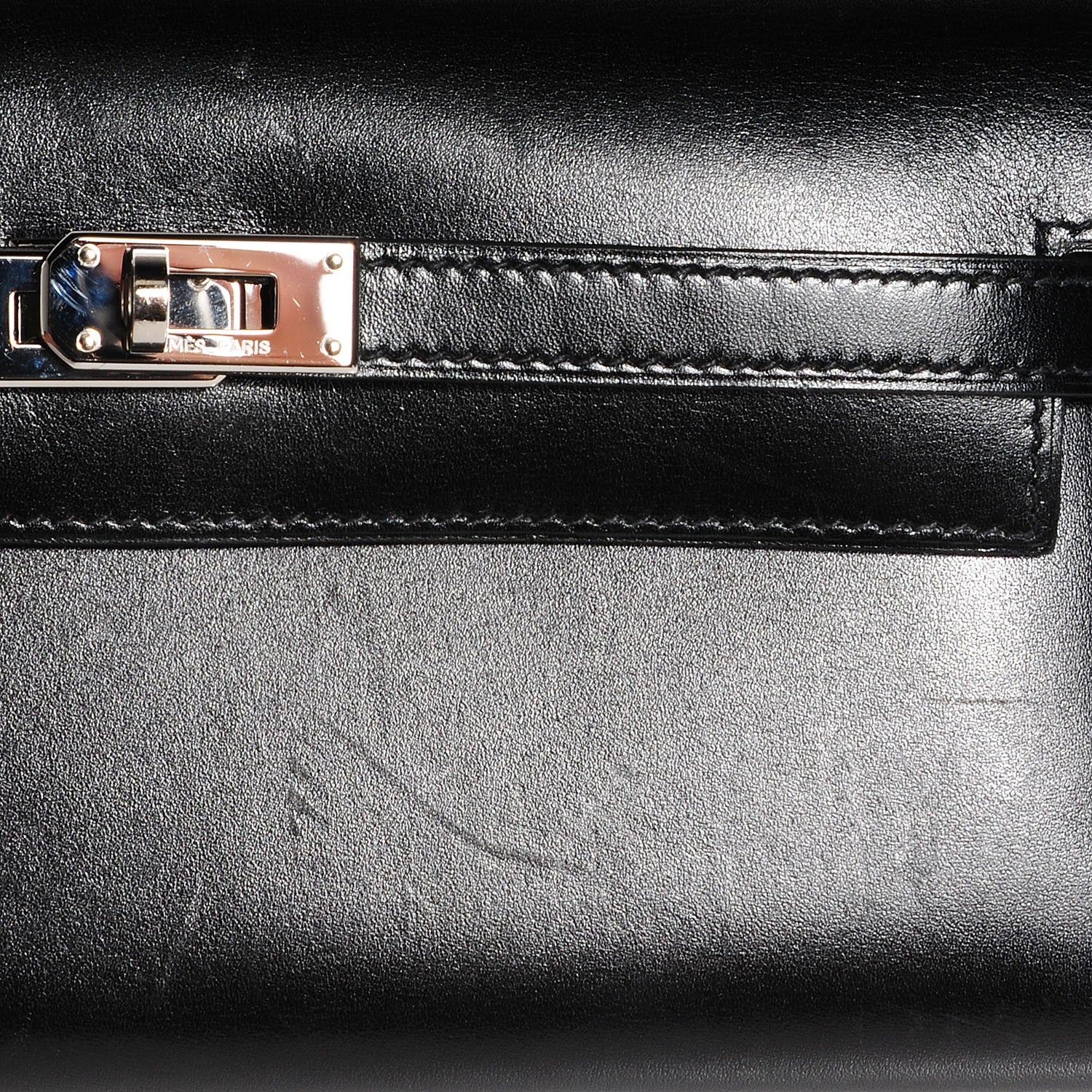 Hermes Box Kelly Longue Wallet Black 14 of 15