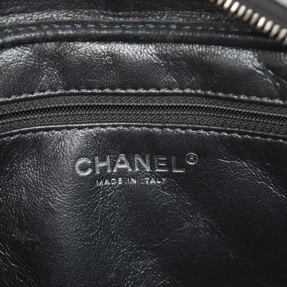 Chanel Metallic Aged Calfskin Quilted Small Reissue Camera Case Dark Silver 6 of 7
