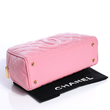 Chanel Caviar Quilted Small Bowler Pink 4 of 8