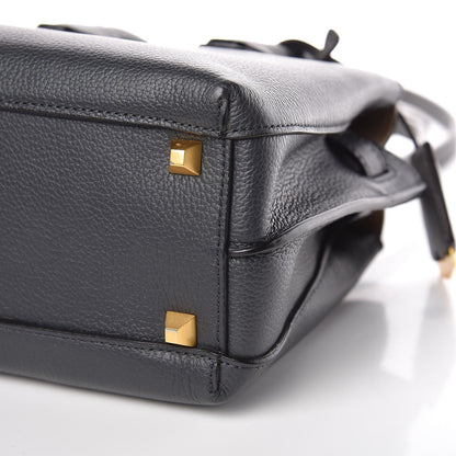 MCM Grained Calfskin Mini Milla Tote Phantom Grey 8 of 8