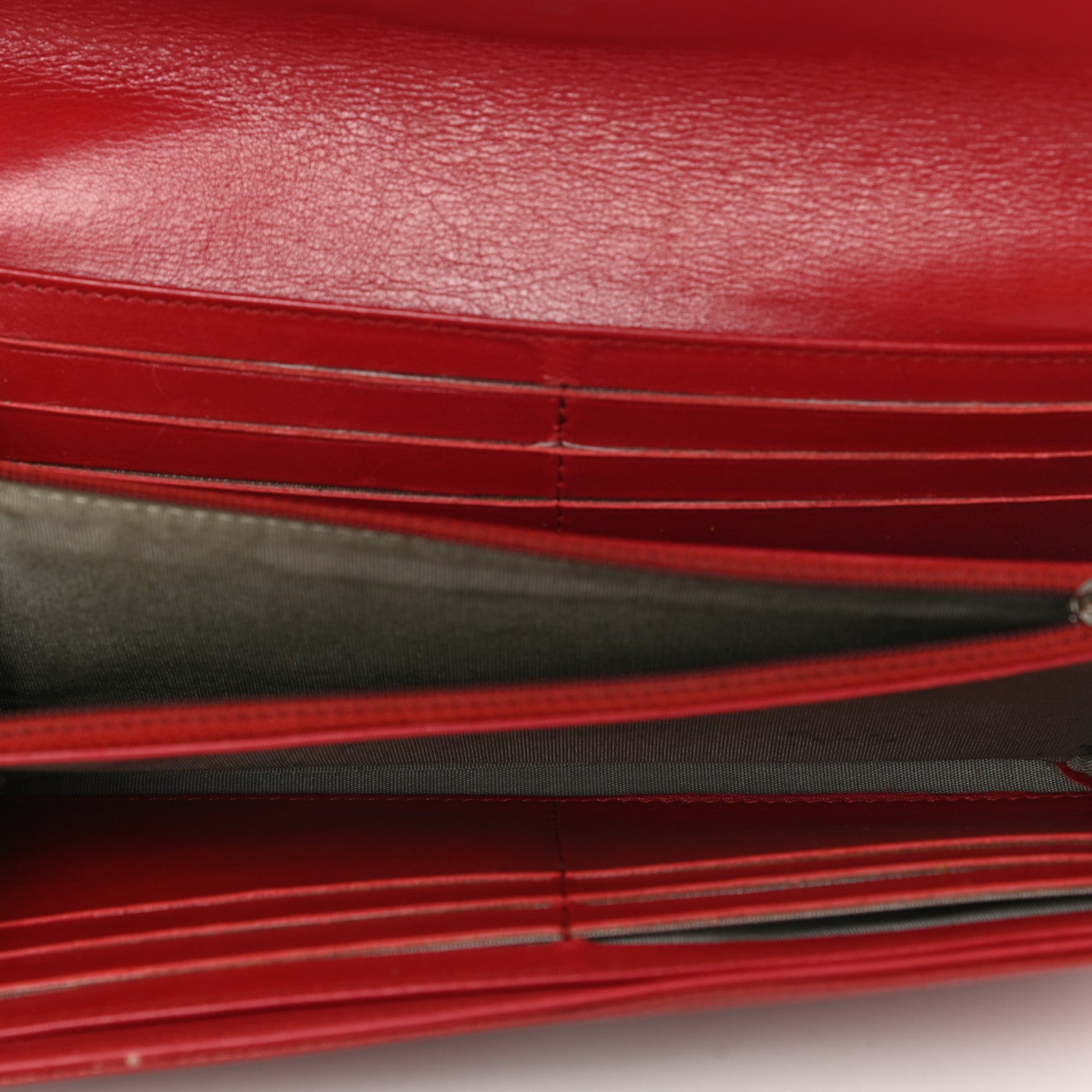Chanel Caviar Timeless CC Large Gusset Flap Wallet Light Red 4 of 14