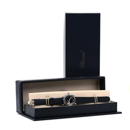 Chopard Stainless Steel Rubber Diamond 38mm Happy Sport Fish Quartz Watch Black 5 of 5