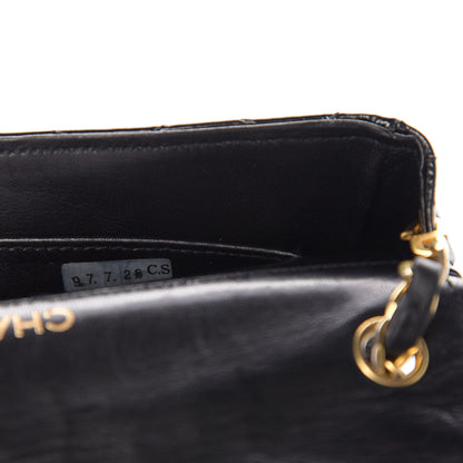 Chanel Glazed Calfskin Small CC Flap Black 9 of 12