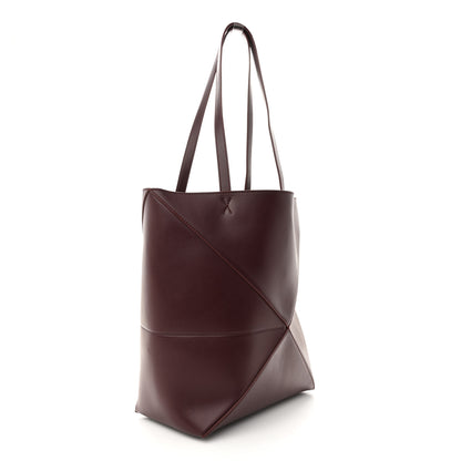 Loewe Shiny Calfskin Medium Puzzle Fold Tote Dark Burgundy 3 of 10