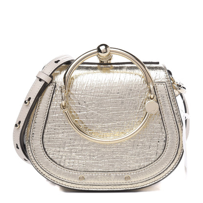 Chloe Metallic Calfskin Small Nile Bracelet Bag Gold 1 of 10