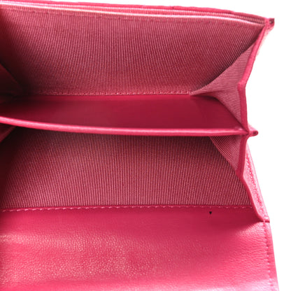Chanel Lambskin Quilted Flap Card Holder Wallet Pink 5 of 8