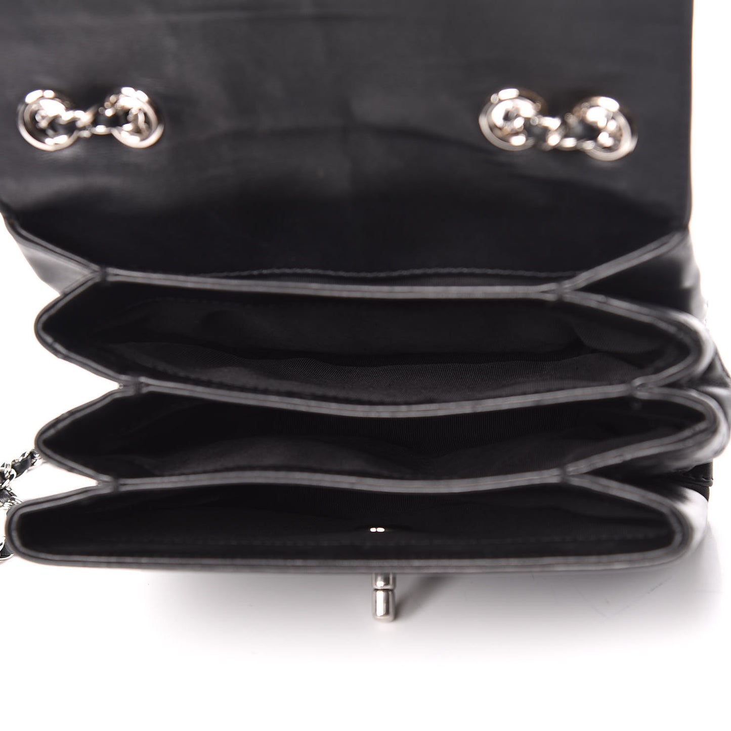 Calfskin Mini Tramezzo Flap Black