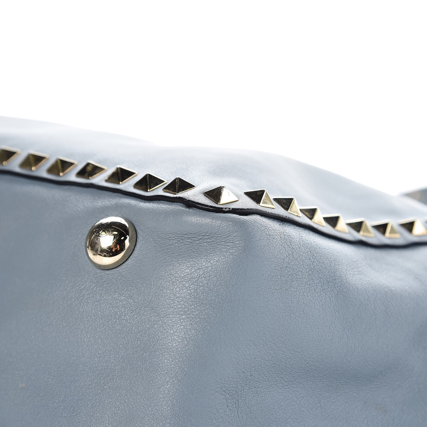 Valentino Garavani Vitello Medium Rockstud Tote Bright Blue 20 of 21