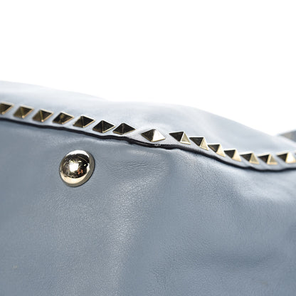 Valentino Garavani Vitello Medium Rockstud Tote Bright Blue 20 of 21