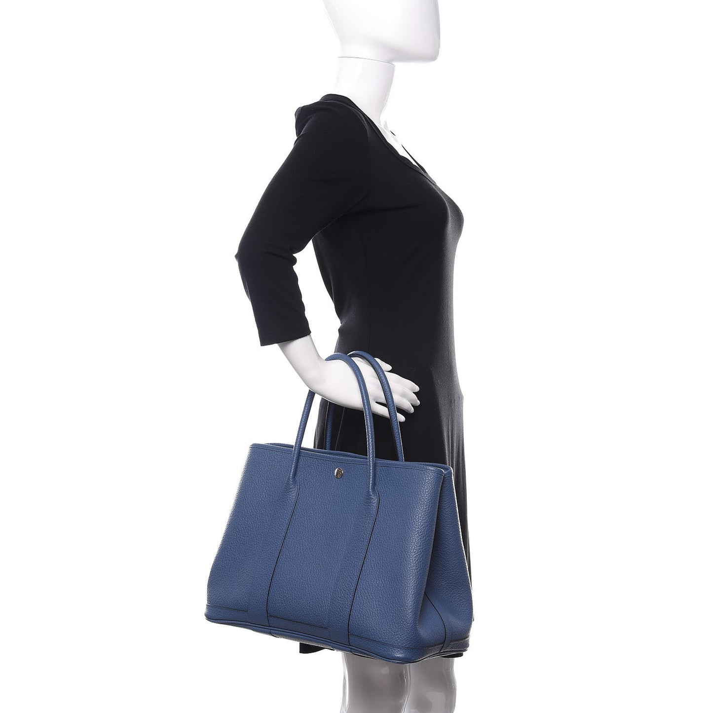 Vache Country Garden Party Tote 36 MM Bleu Agate