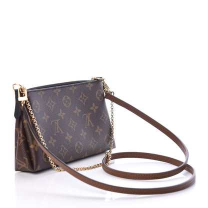 Louis Vuitton Monogram Pallas Clutch Black 3 of 9