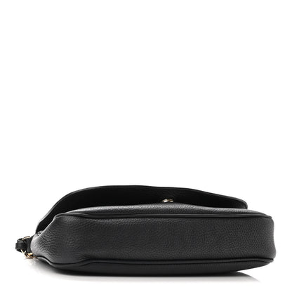 Gucci Pebbled Calfskin Medium Soho Flap Crossbody Black 4 of 12