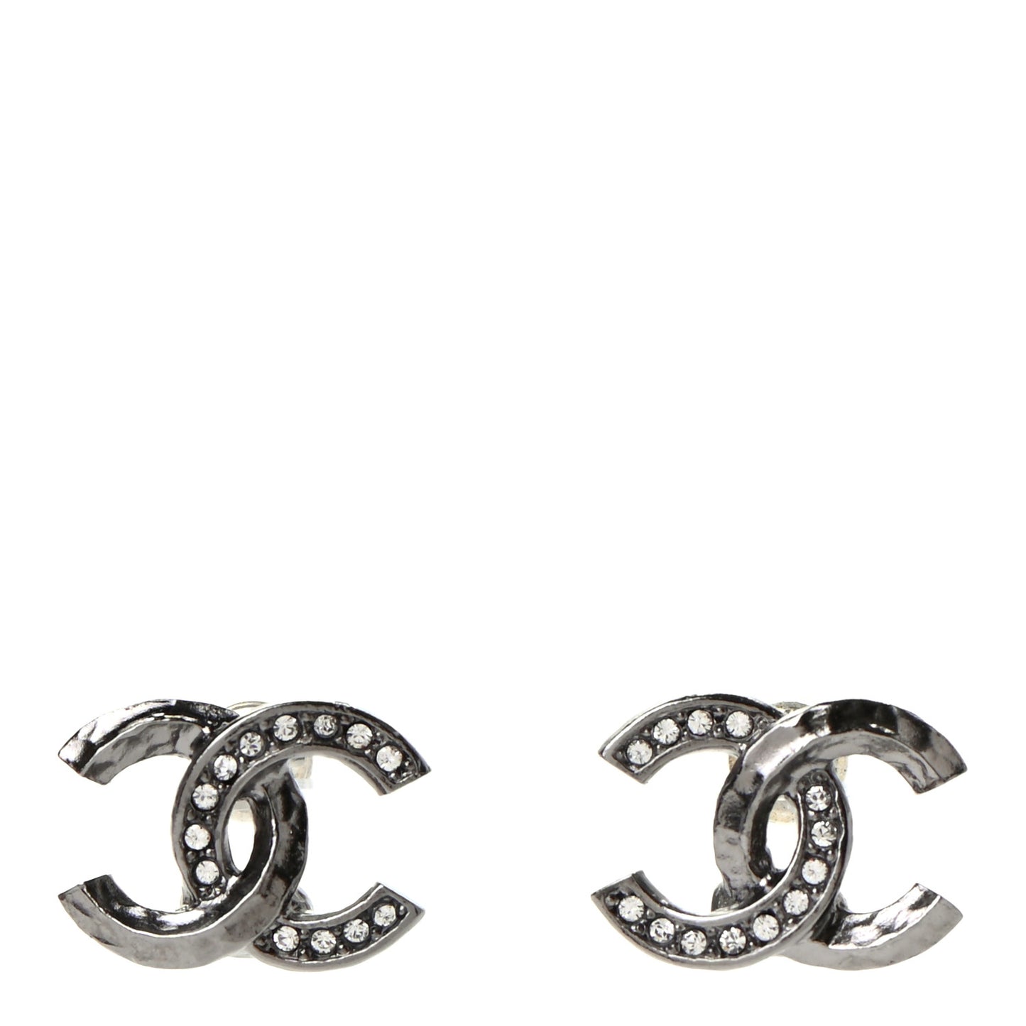 Ruthenium Crystal CC Earrings