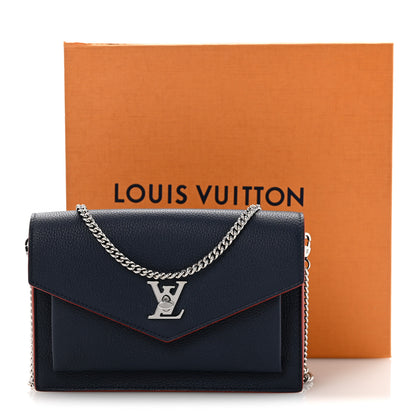 Louis Vuitton Soft Calfskin My Lockme Chain Pochette Marine Rouge 14 of 14