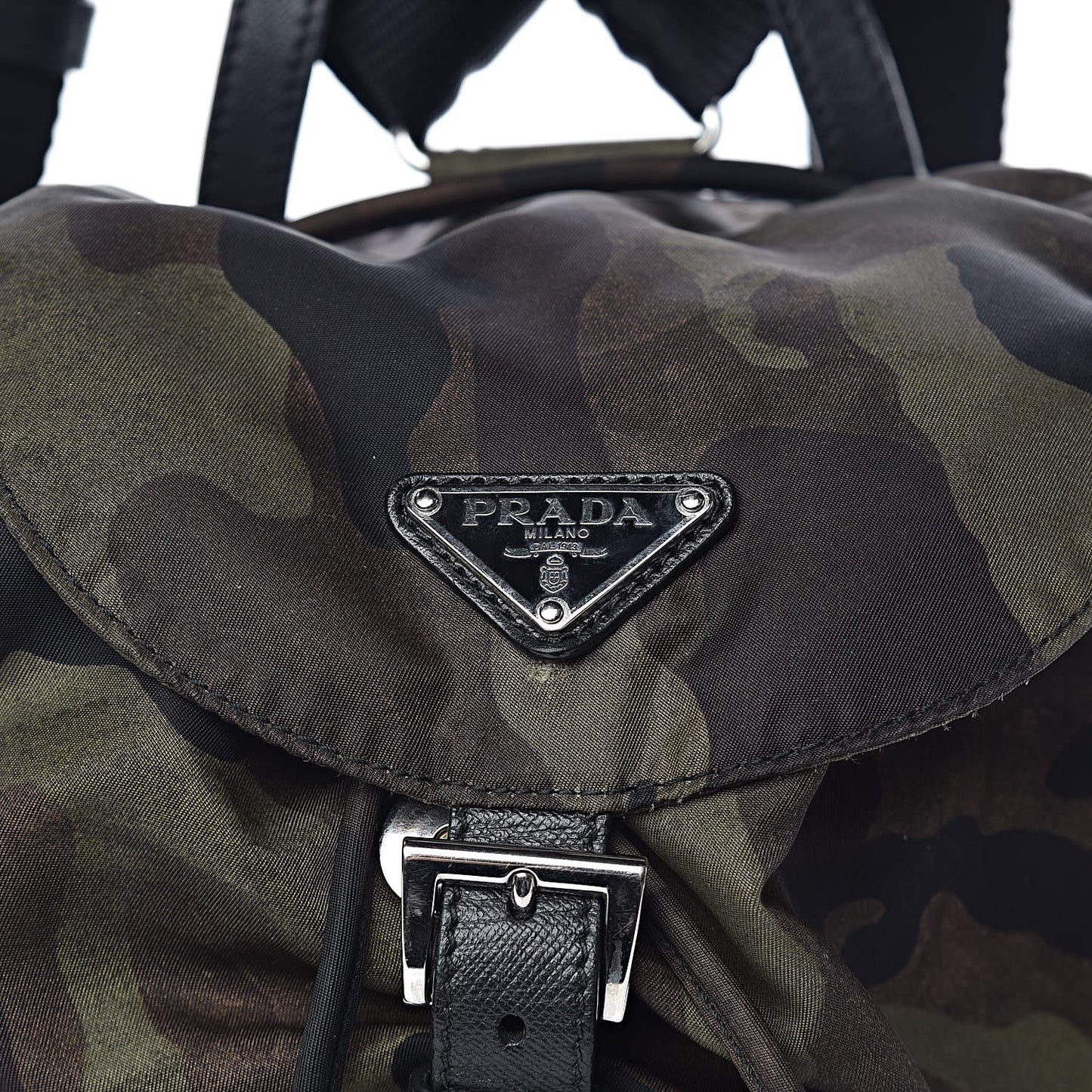 Tessuto Nylon Camouflage Print Cinch Backpack Mimetico