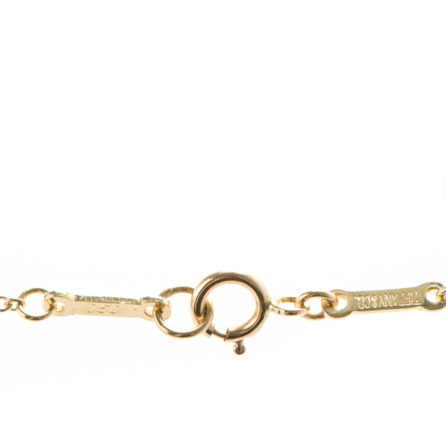 18K Yellow Gold Elsa Peretti Medium Open Heart Pendant Necklace