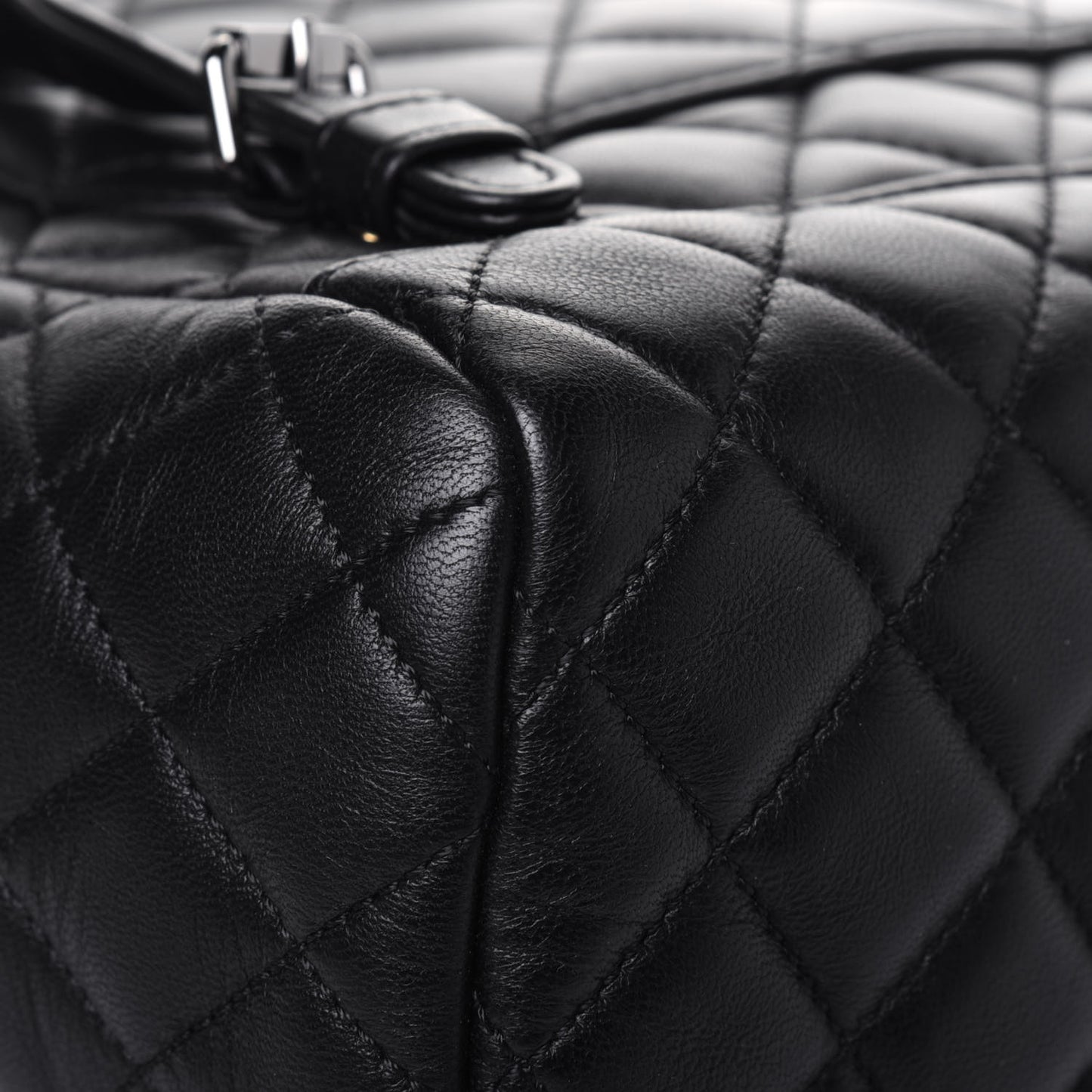 Calfskin Quilted Small Urban Spirit Backpack Black