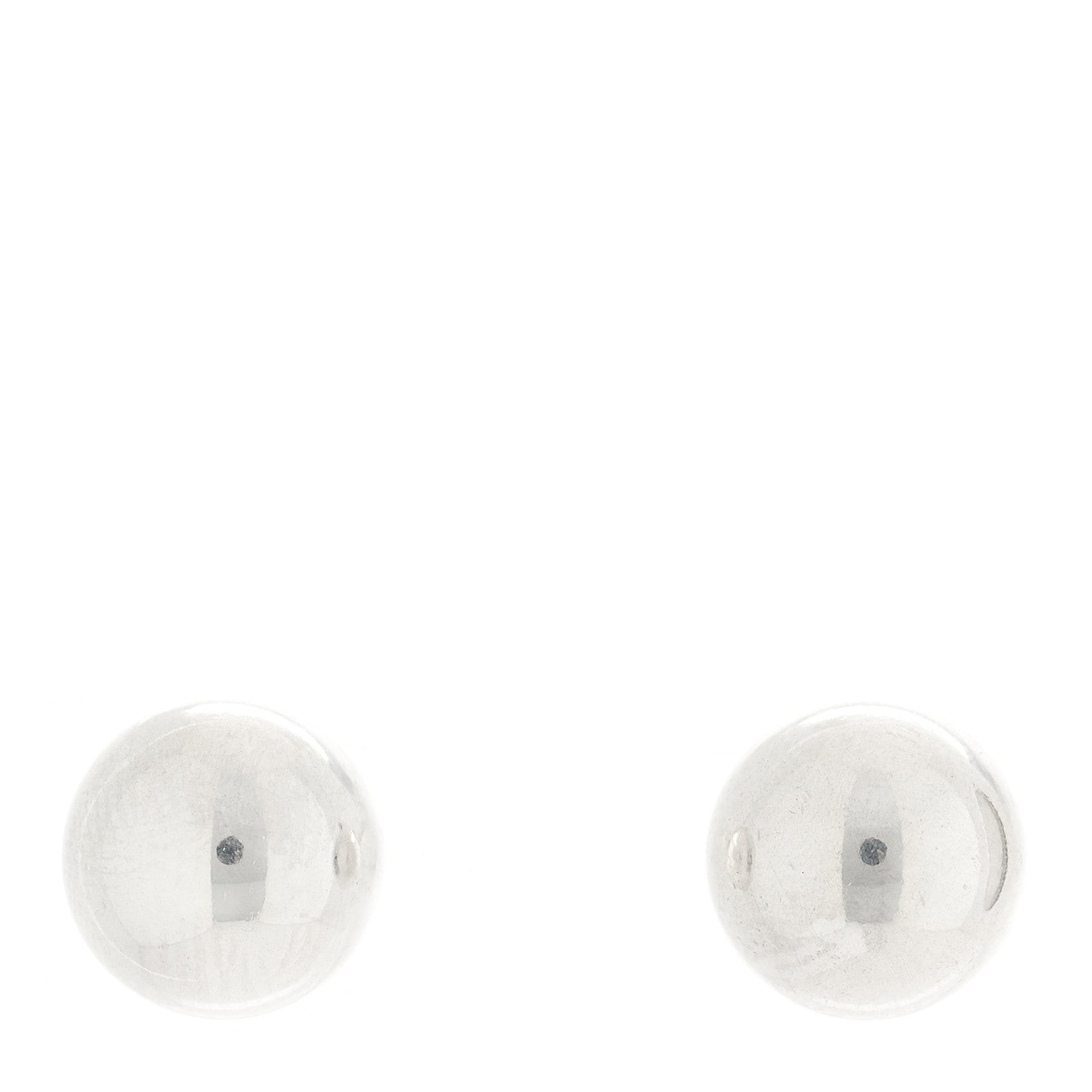 Tiffany Sterling Silver 8mm HardWear Ball Earrings 1 of 4