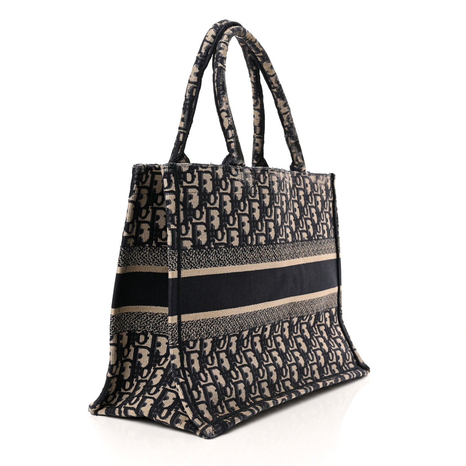 Christian Dior Oblique Medium Book Tote Blue Multicolor 3 of 16