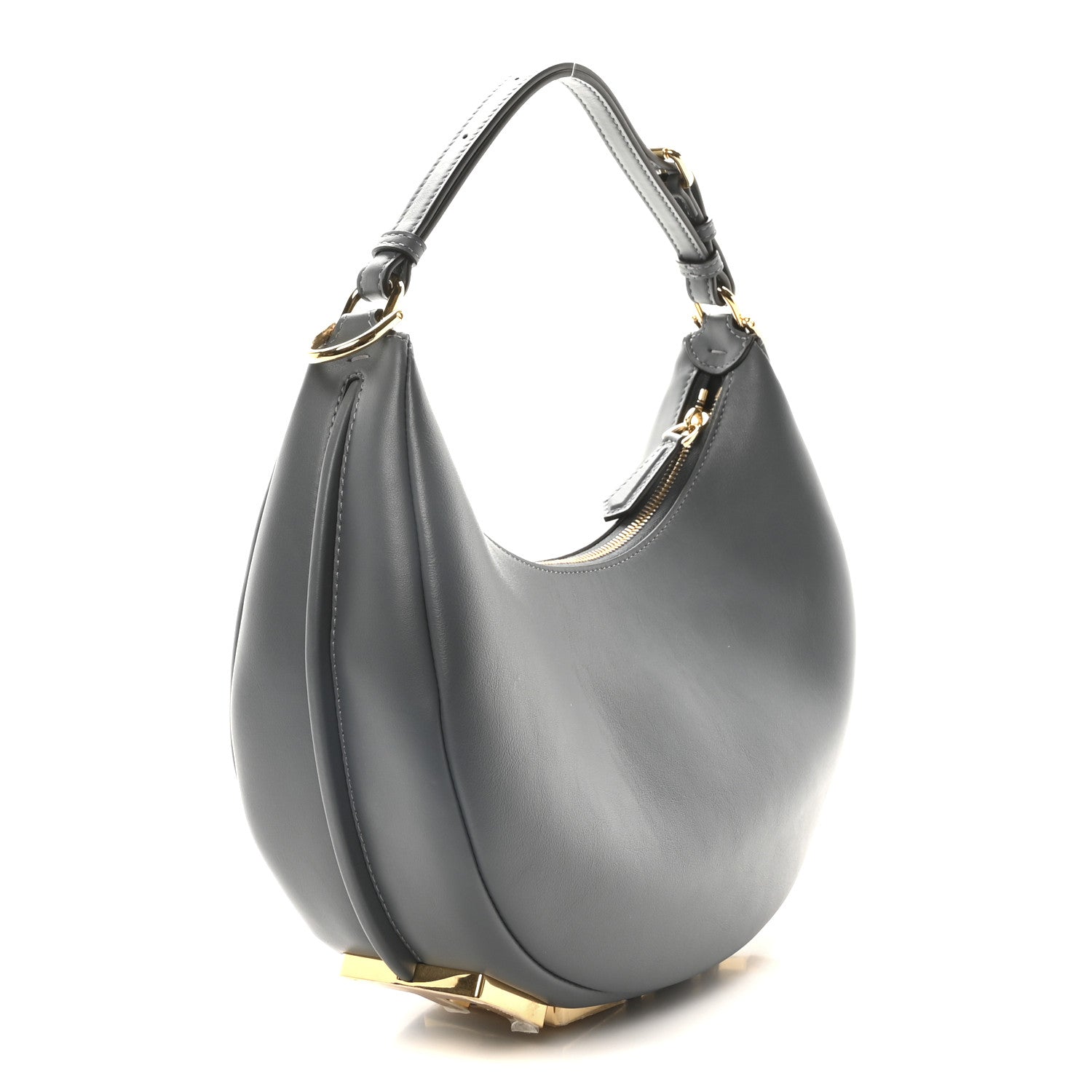 Fendi Vitello Grace Matte Small Fendigraphy Hobo Bag Tempesta 3 of 10