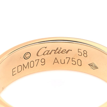 Cartier 18K Yellow Gold 5.5mm LOVE Ring 58 8.5 4 of 5