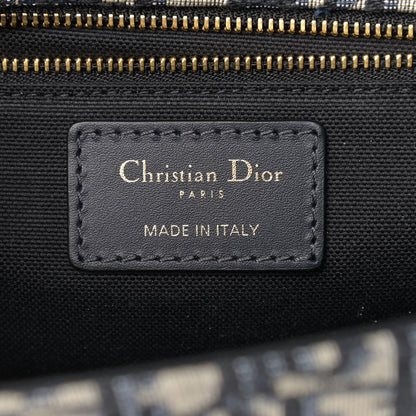 Christian Dior Oblique 30 Montaigne Chain Flap Bag Blue 6 of 10