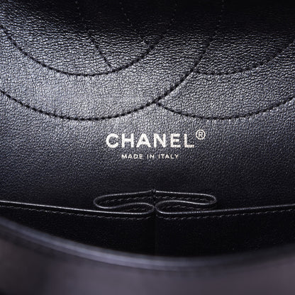 Chanel Metallic Aged Calfskin Quilted 2.55 Reissue 227 Flap Dark Navy Blue 6 of 10