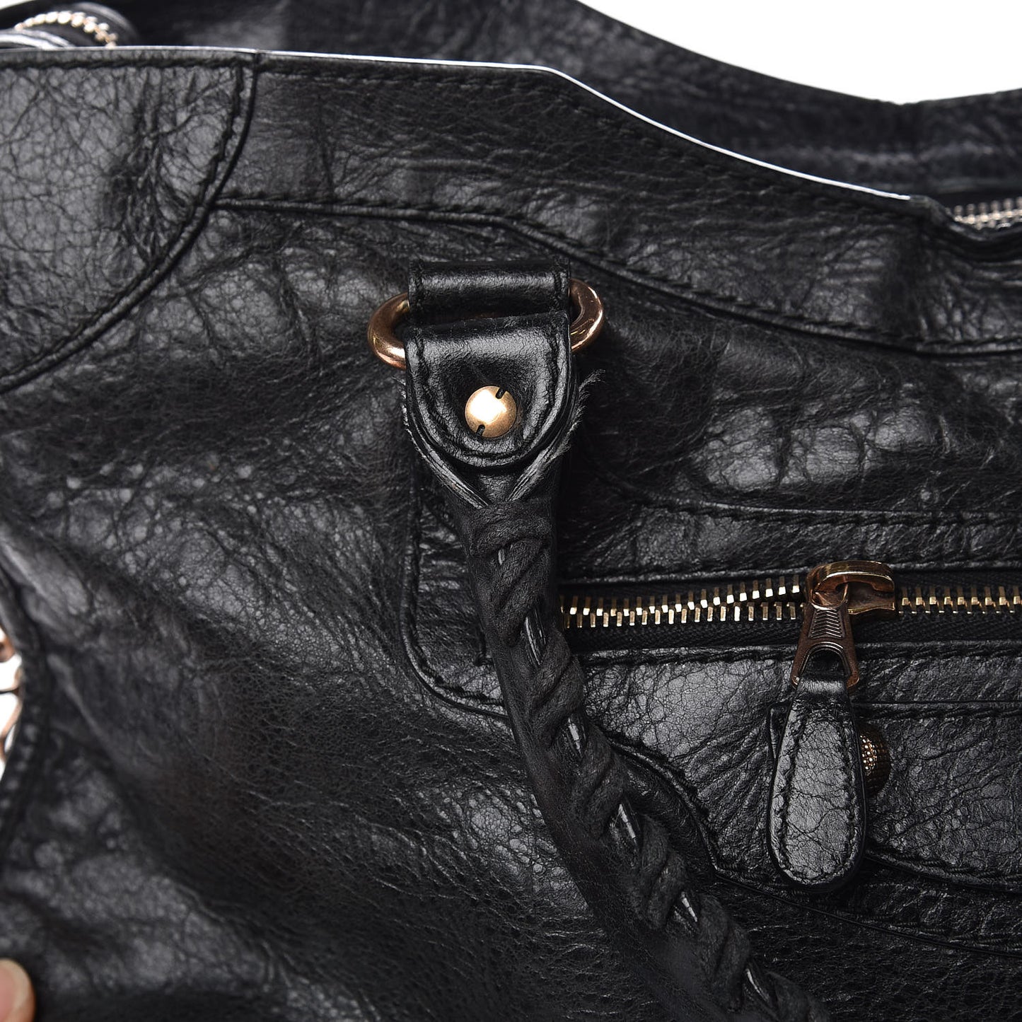 Agneau Giant 12 Rose Gold Hardware City Black
