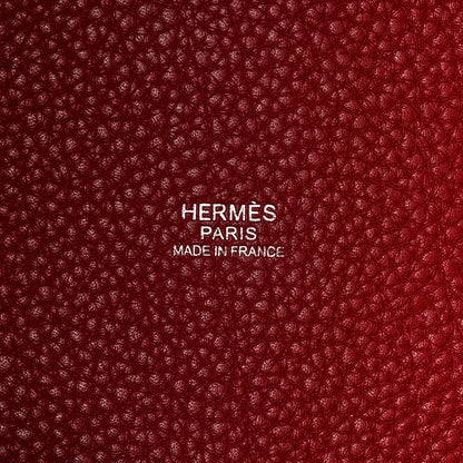 Hermes Taurillon Clemence Picotin Lock 18 PM Rouge Garance 6 of 10