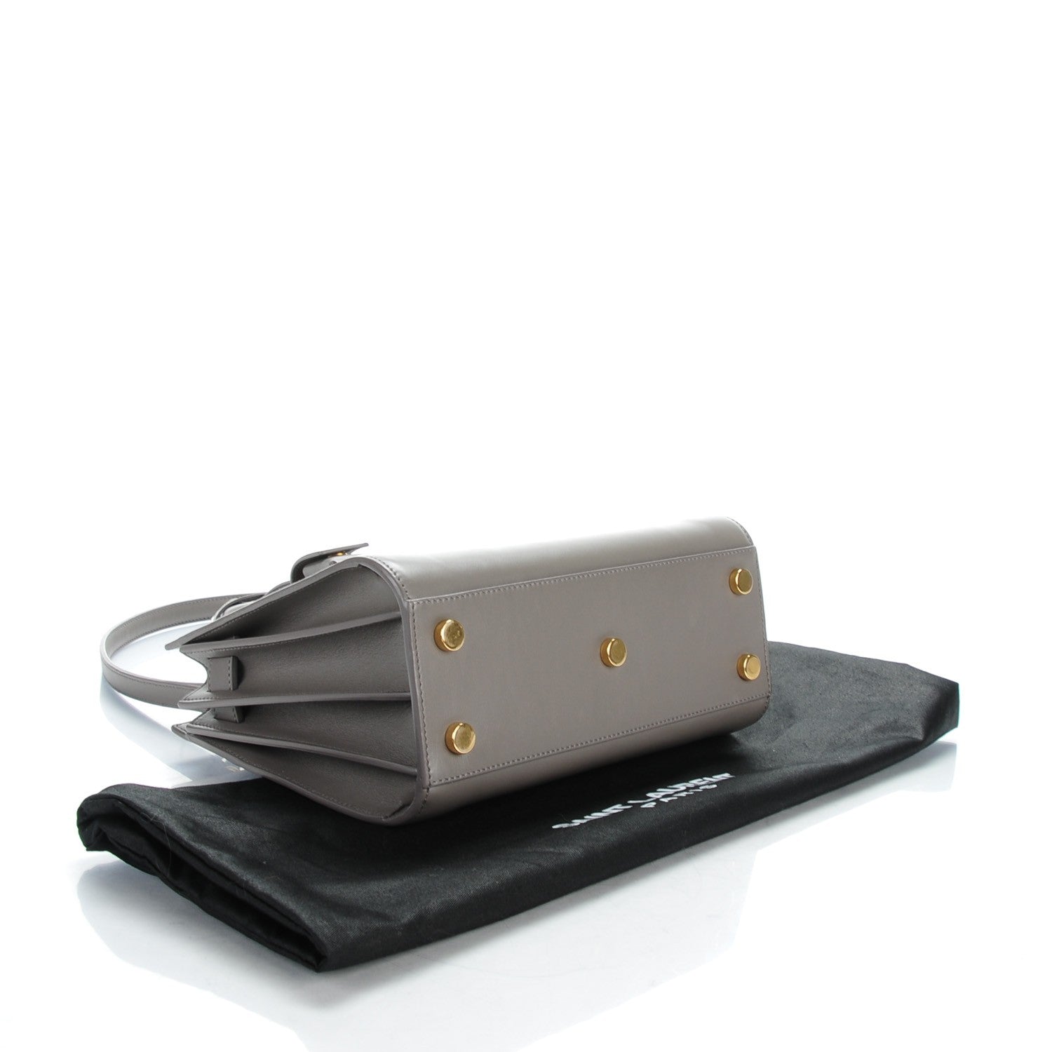 Saint Laurent Grained Calfskin Baby Sac De Jour Fog 4 of 7