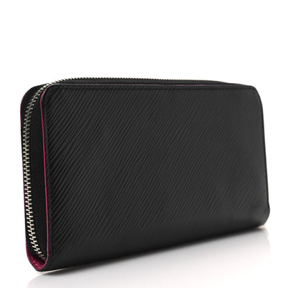 Louis Vuitton Epi Zippy Wallet Black Hot Pink 3 of 7