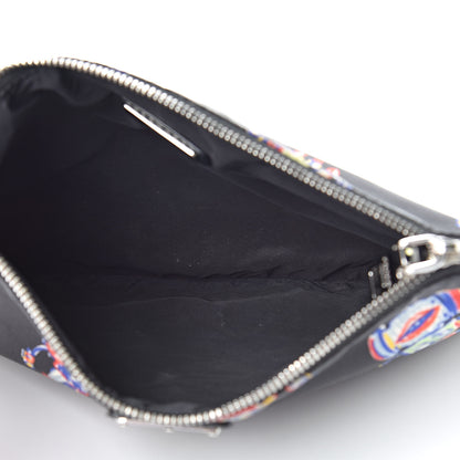 Prada Tessuto Nylon Robot Wristlet Pouch Black 5 of 7