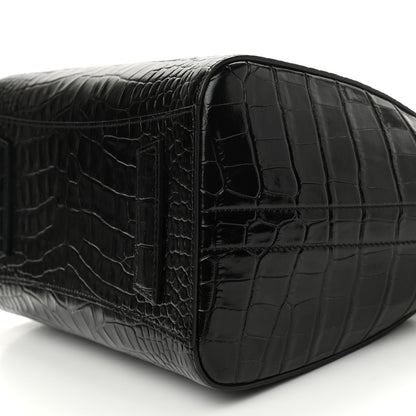 Givenchy Calfskin Crocodile Embossed Small Antigona Black 10 of 10