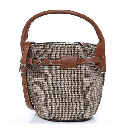 Celine Smooth Calfskin Tweed Nano Big Bag Bucket Tan 1 of 10