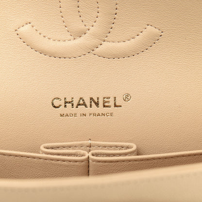 Chanel Caviar Quilted Medium Double Flap Beige Clair 6 of 13