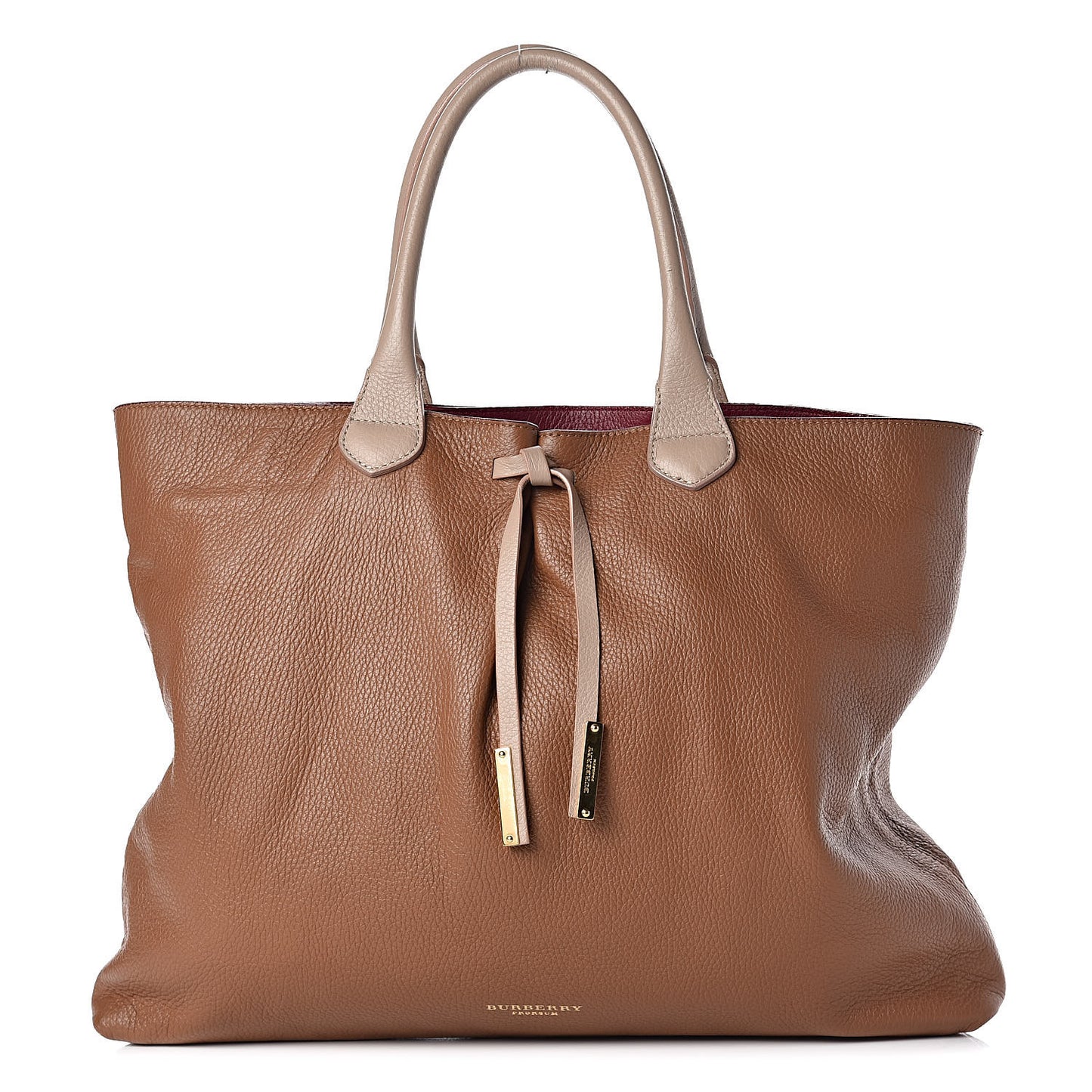 Prorsum Pebbled Calfskin Medium Studley Tote Camel Nude